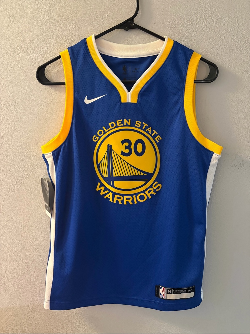 NEW Nike NBA Golden State Warriors Steph Curry Icon Swingman Jersey Youth Medium